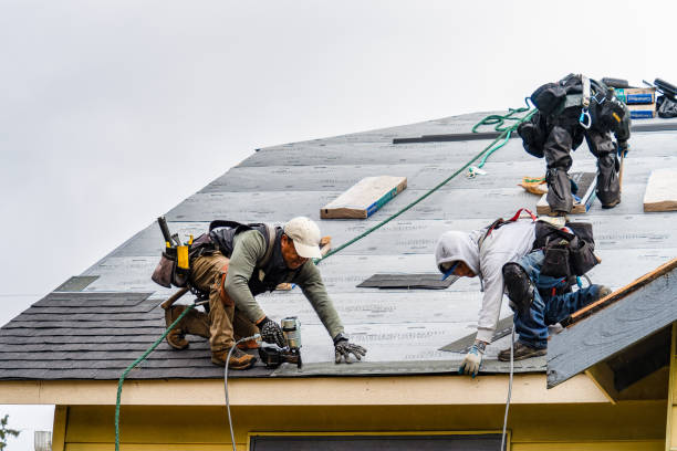 Professional Gutter Installation technician working in Mc Kean, PA
